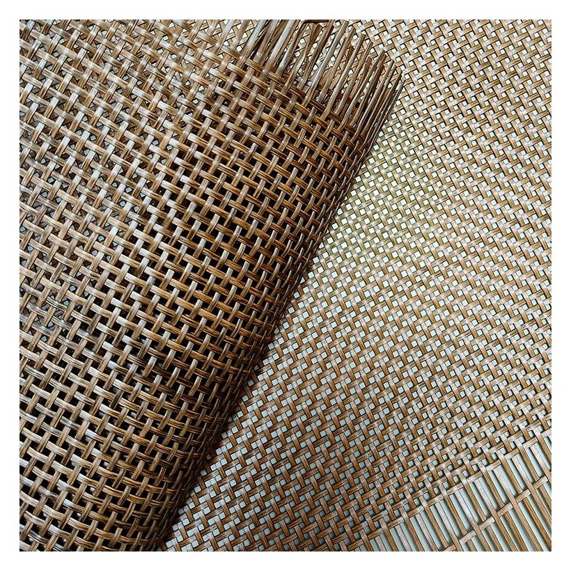 Walnut 2.5 mm PE Square Mesh Rattan Webbing product photo 3