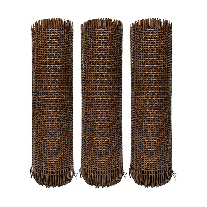 Walnut 2.5 mm PE Square Mesh Rattan Webbing product photo 5