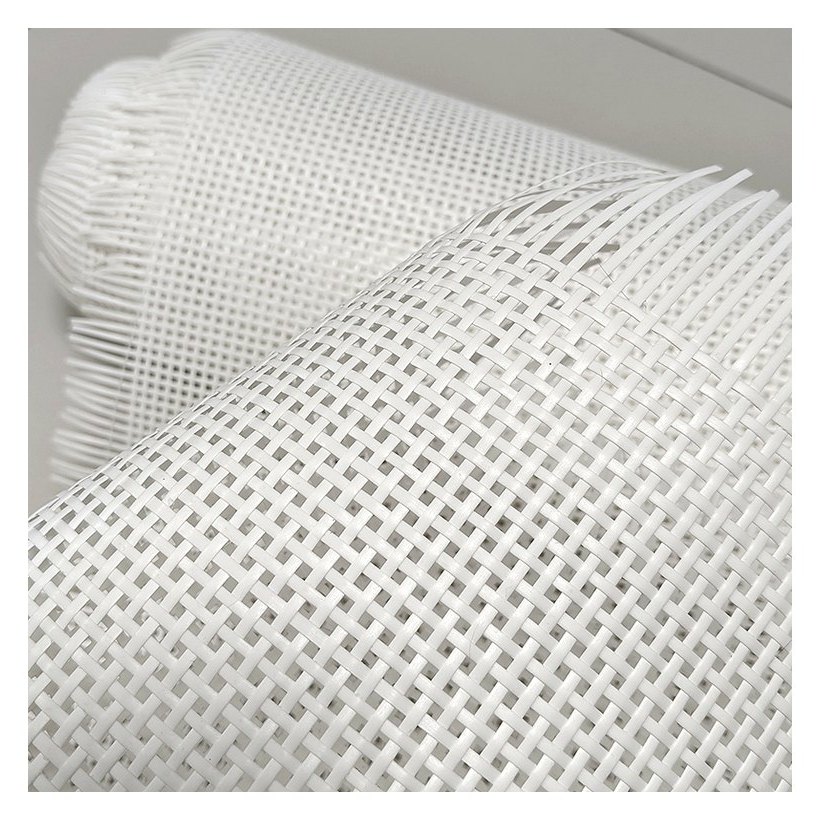 White 2.5 mm PE Square Mesh Rattan Webbing product photo 2