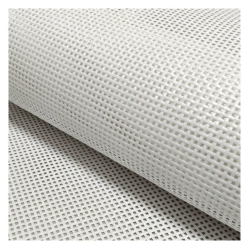 White 2.5 mm PE Square Mesh Rattan Webbing product photo 3