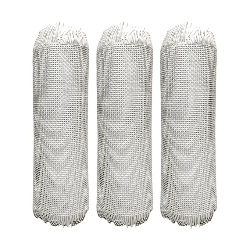 White 2.5 mm PE Square Mesh Rattan Webbing product photo 6