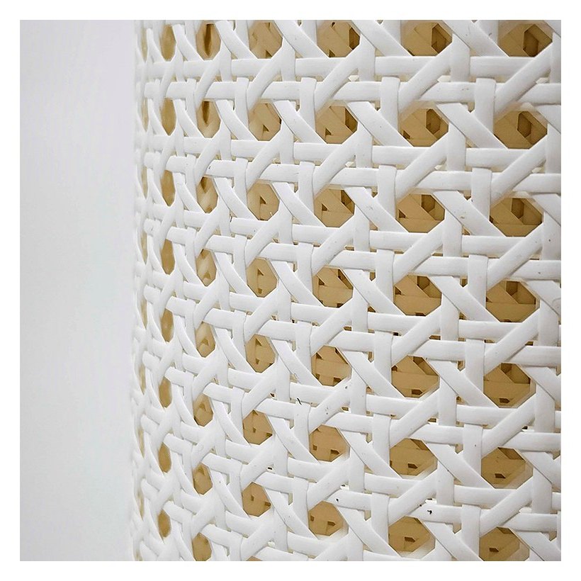 White PE Rattan Cane Webbing Roll product photo 2