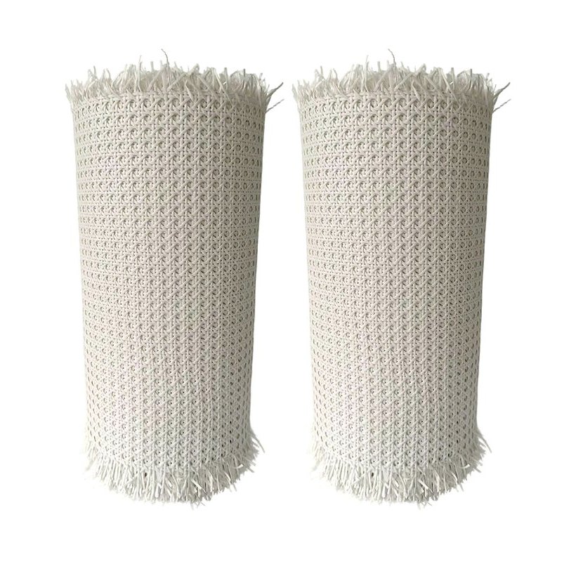 White PE Rattan Cane Webbing Roll product photo 5
