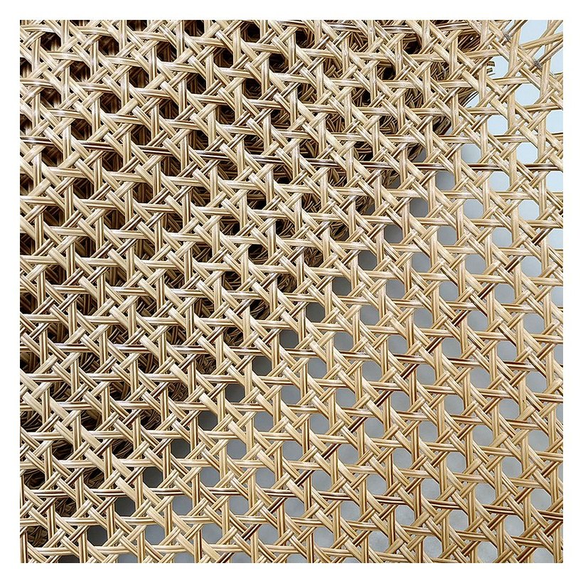 Wood Grain PE Rattan Webbing Roll for Panels from Greenlife Rattan