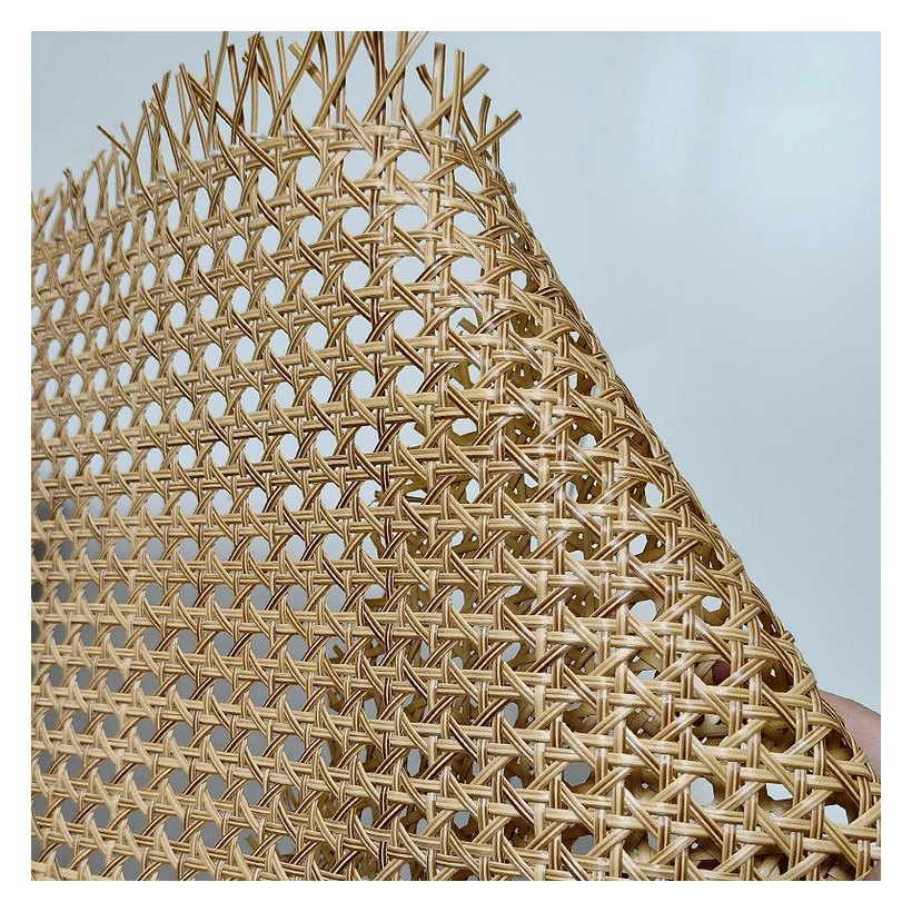 Wood Grain PE Rattan Webbing Roll for Panels product photo 3