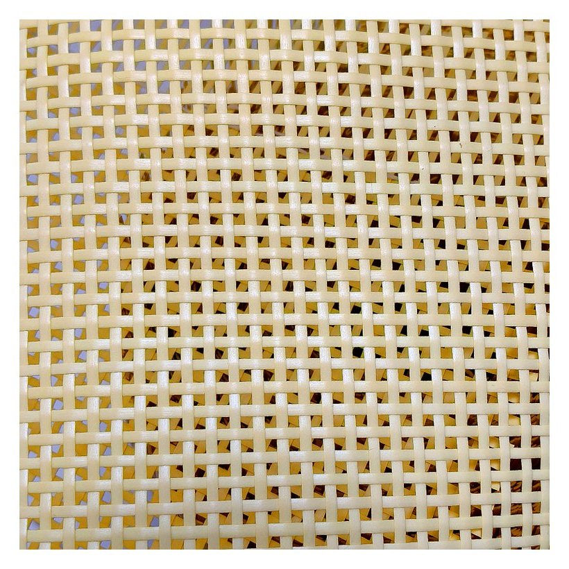 Yellow 2.5 mm PE Square Mesh Rattan Webbing product photo 4
